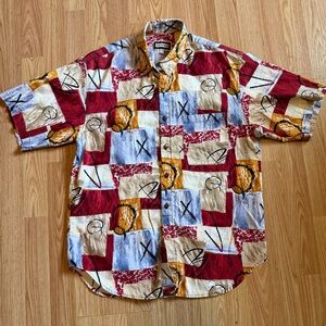 Bachrach Multicolor Geometric Men's Shirt